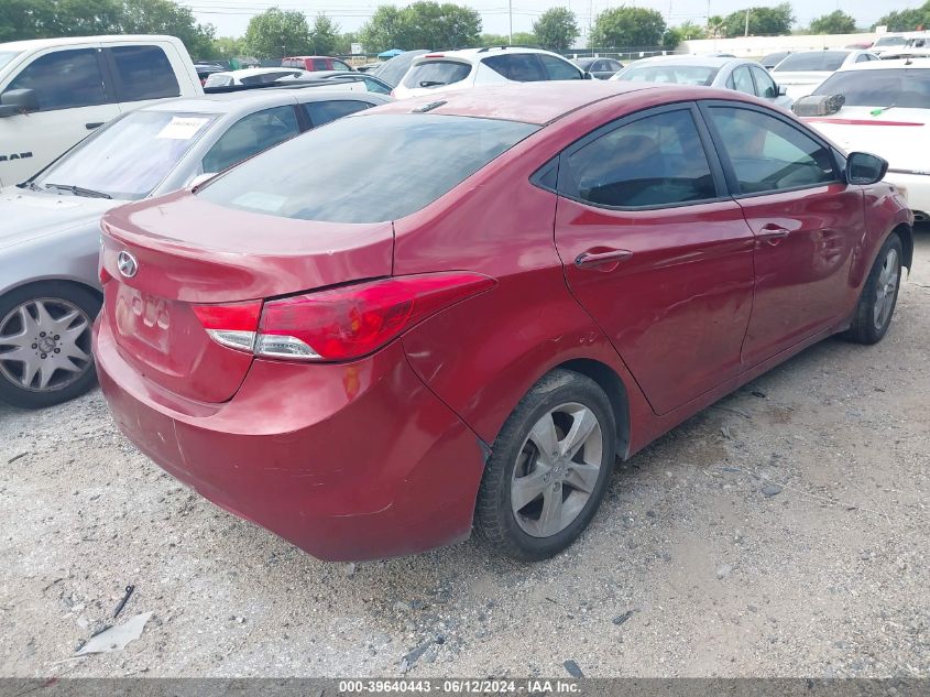 2013 Hyundai Elantra Gls/Limited VIN: KMHDH4AE5DU526209 Lot: 39640443