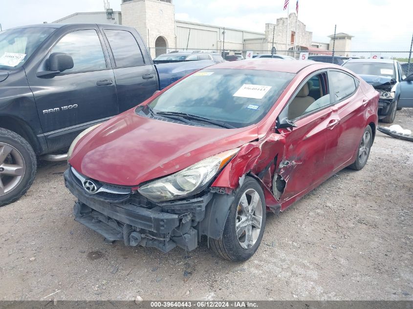 2013 Hyundai Elantra Gls/Limited VIN: KMHDH4AE5DU526209 Lot: 39640443