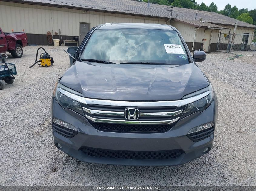 2017 Honda Pilot Ex-L VIN: 5FNYF6H56HB034509 Lot: 39640495