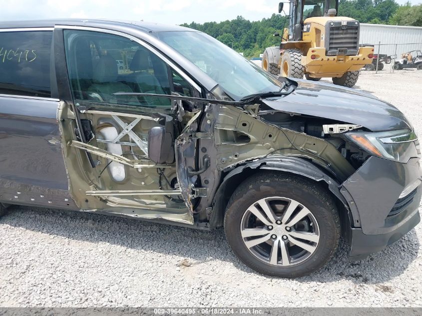 2017 Honda Pilot Ex-L VIN: 5FNYF6H56HB034509 Lot: 39640495