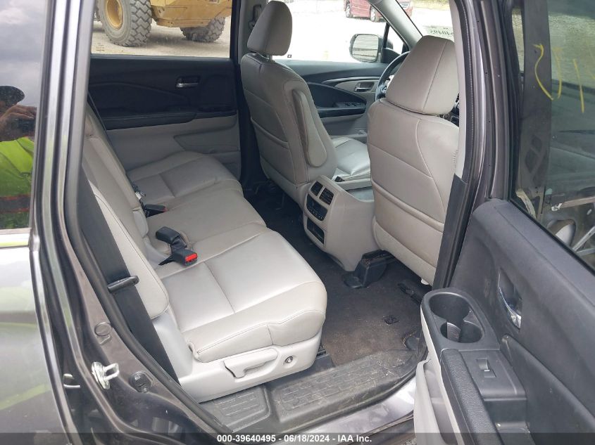 2017 Honda Pilot Ex-L VIN: 5FNYF6H56HB034509 Lot: 39640495