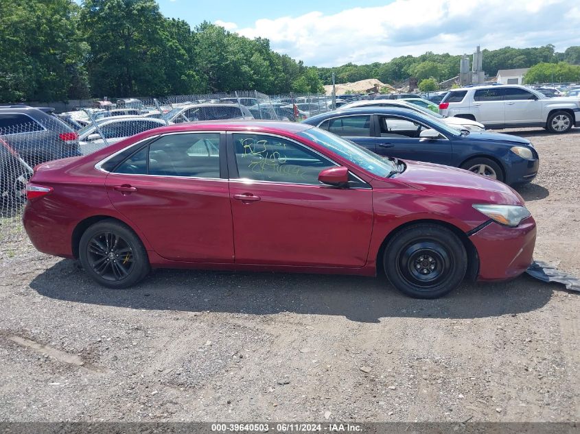 2016 Toyota Camry Se VIN: 4T1BF1FK9GU538927 Lot: 39640503