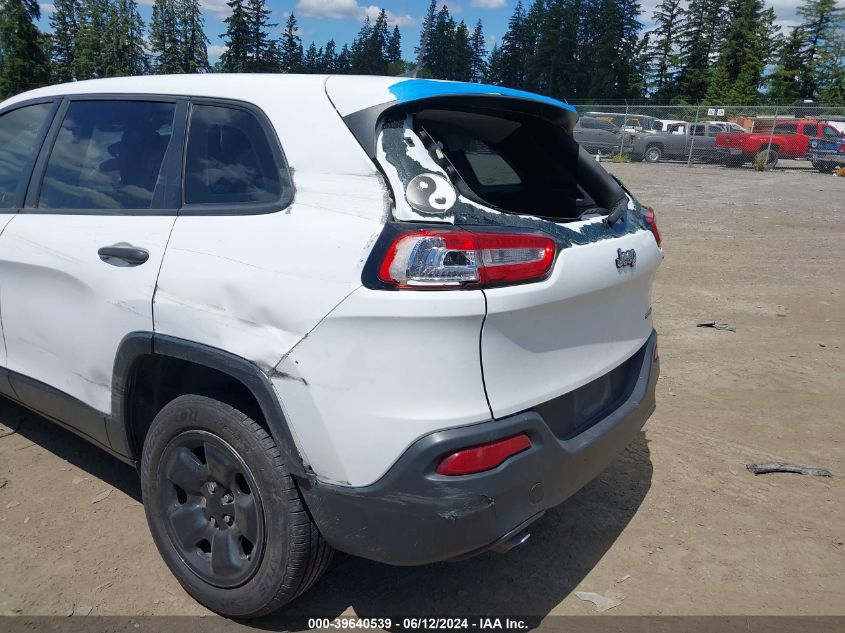 2018 Jeep Cherokee Sport VIN: 1C4PJLAB5JD552665 Lot: 39640539