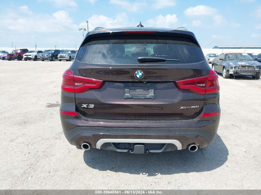 2019 BMW X3 xDrive30I VIN: 5UXTR9C58KLP91313 Lot: 39640561