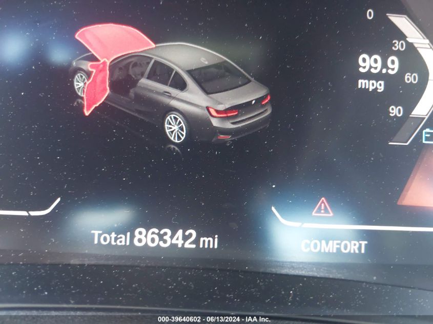2020 BMW 330I xDrive VIN: WBA5R7C03LFH39588 Lot: 39640602
