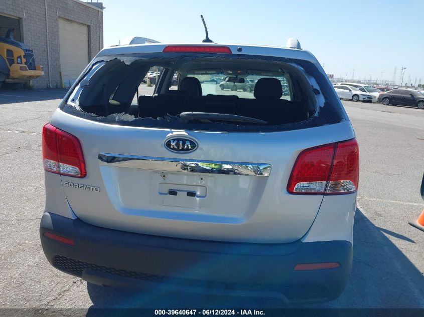 2012 Kia Sorento Lx V6 VIN: 5XYKT4A29CG297503 Lot: 39640647