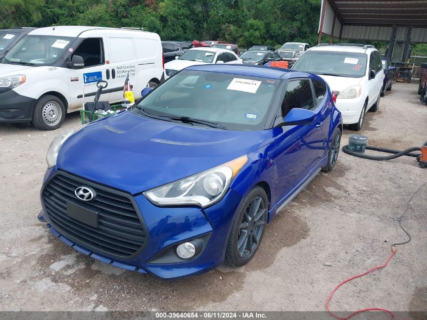 2014 Hyundai Veloster Turbo R-Spec VIN: KMHTC6AE6EU202368 Lot: 39640654