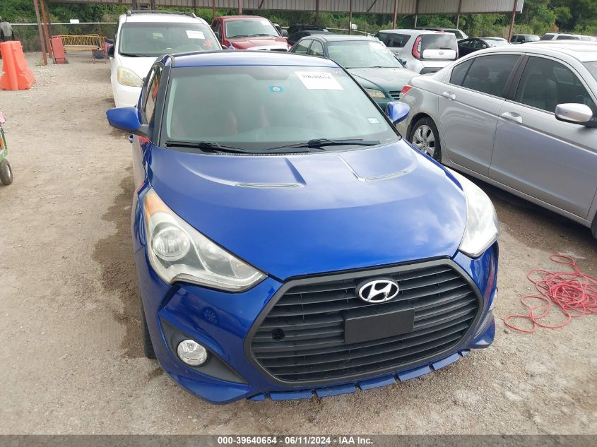 2014 Hyundai Veloster Turbo R-Spec VIN: KMHTC6AE6EU202368 Lot: 39640654