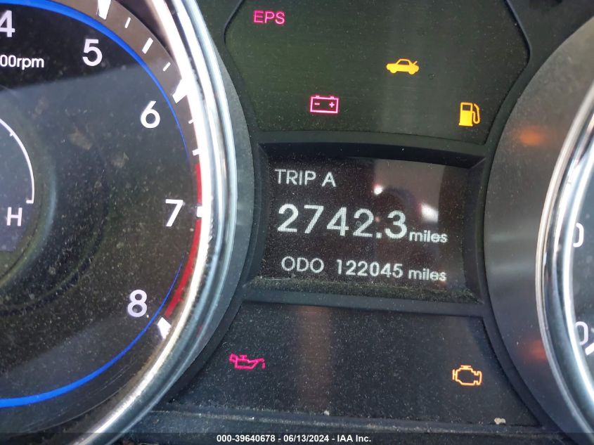 2013 Hyundai Sonata Gls VIN: 5NPEB4AC4DH770937 Lot: 39640678