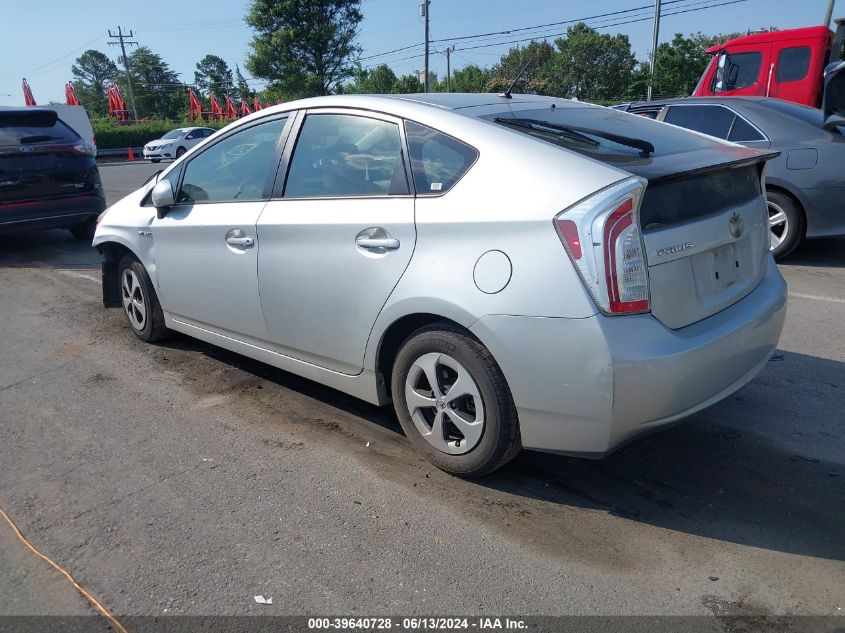 2012 Toyota Prius Two VIN: JTDKN3DU4C5429769 Lot: 39640728