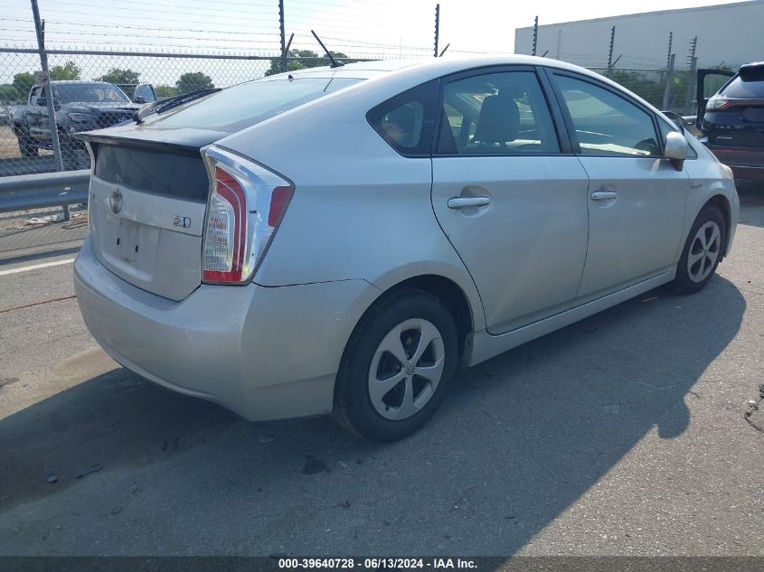 2012 Toyota Prius Two VIN: JTDKN3DU4C5429769 Lot: 39640728