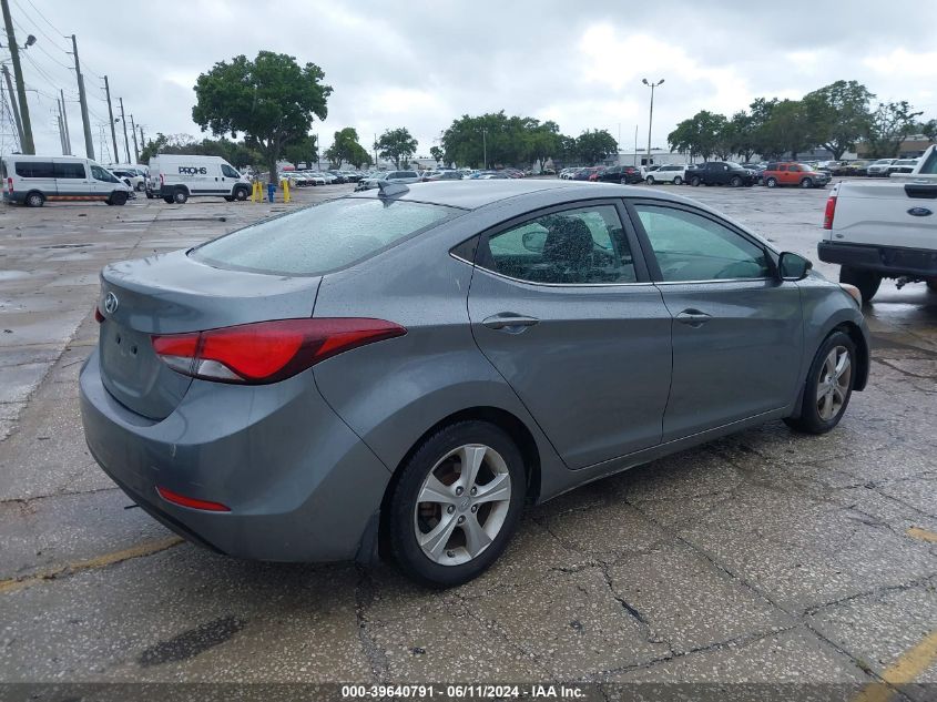 KMHDH4AEXGU581596 | 2016 HYUNDAI ELANTRA