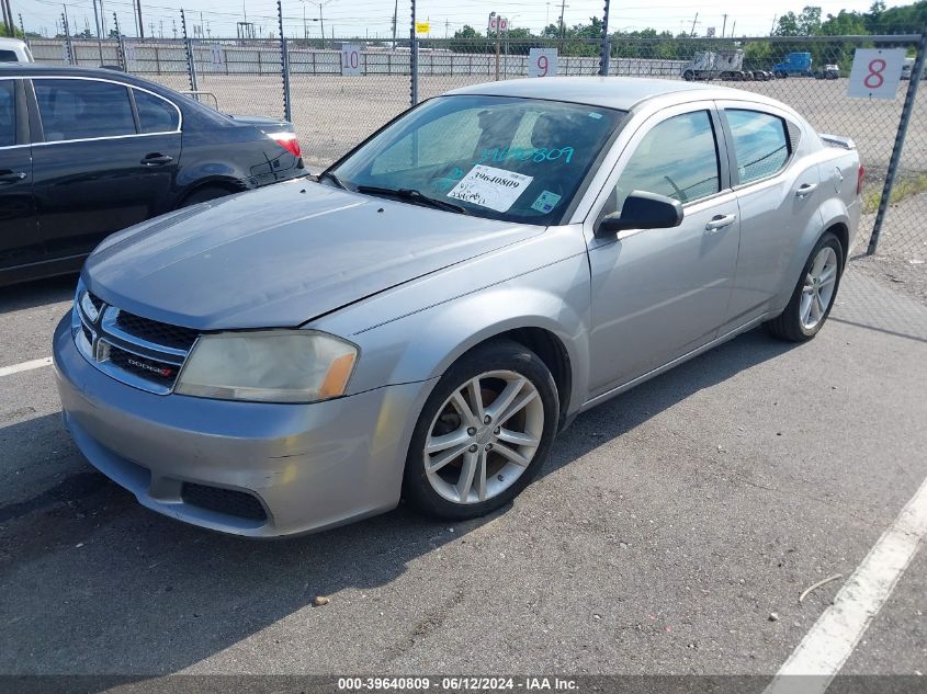 2013 Dodge Avenger Se V6 VIN: 1C3CDZAG5DN587052 Lot: 39640809