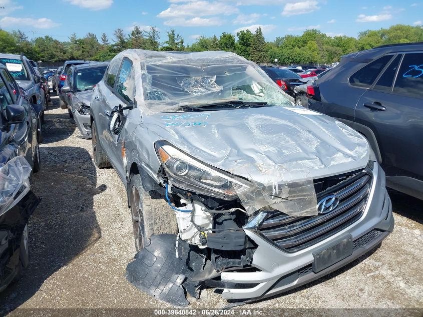 2016 Hyundai Tucson Limited VIN: KM8J3CA29GU212648 Lot: 39640842