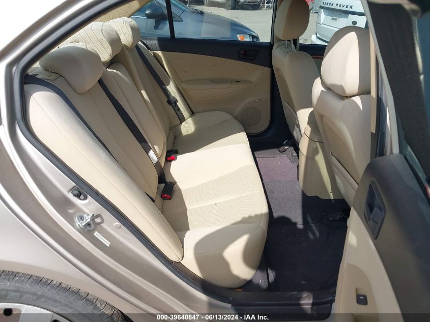 5NPET4AC8AH622525 2010 Hyundai Sonata Gls