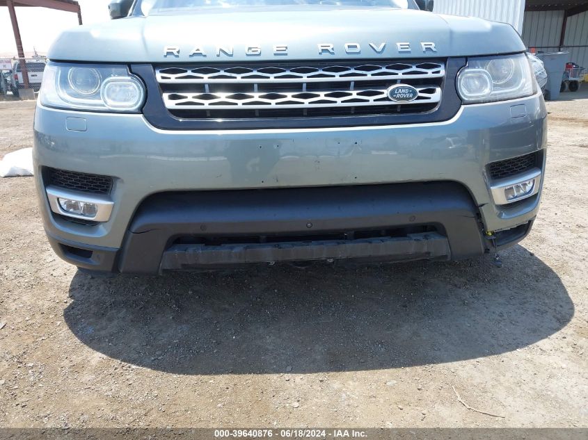 2016 Land Rover Range Rover Sport 3.0L V6 Supercharged Hse VIN: SALWR2VF1GA555142 Lot: 39640876