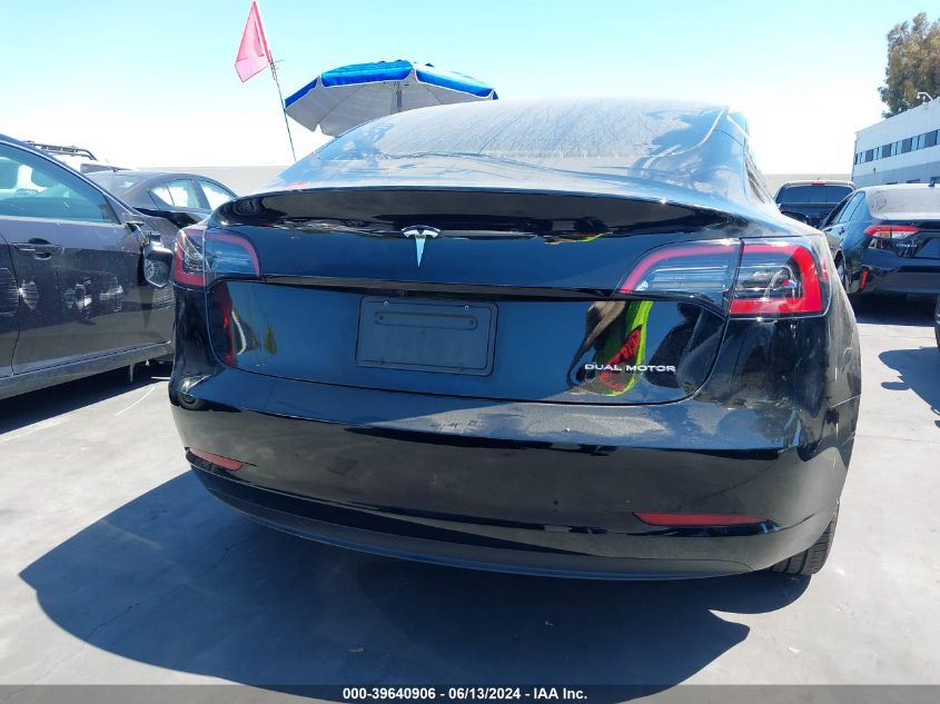 2023 Tesla Model 3 Long Range Dual Motor All-Wheel Drive VIN: 5YJ3E1EB4PF628153 Lot: 39640906