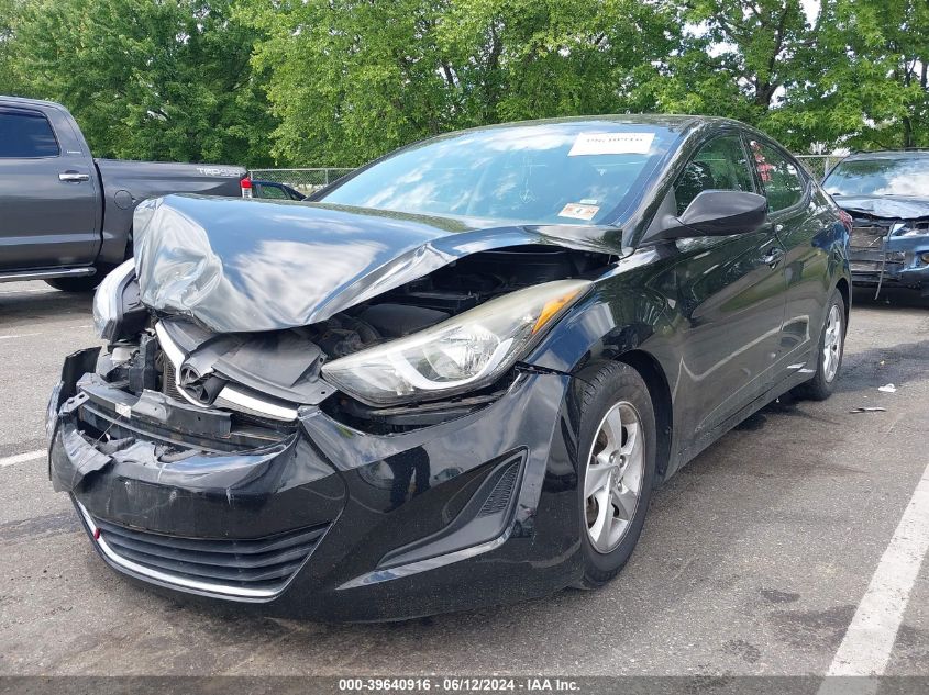 2014 Hyundai Elantra Se VIN: 5NPDH4AE5EH536528 Lot: 39640916