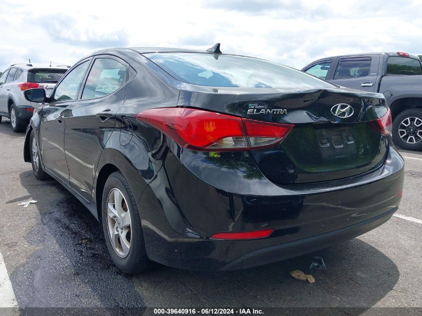 2014 Hyundai Elantra Se VIN: 5NPDH4AE5EH536528 Lot: 39640916