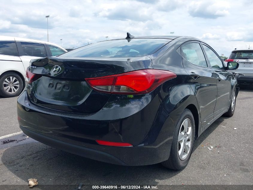 2014 Hyundai Elantra Se VIN: 5NPDH4AE5EH536528 Lot: 39640916