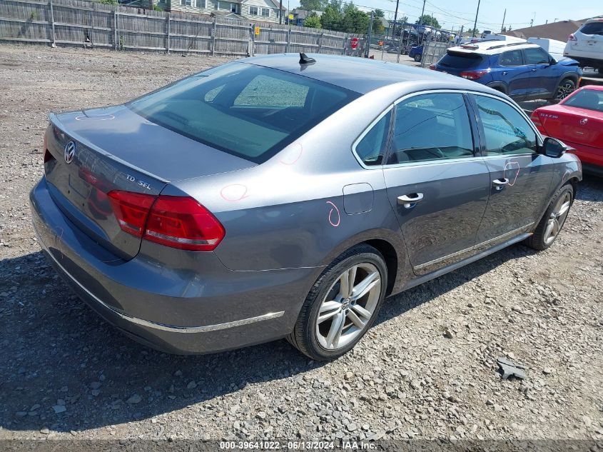 2013 Volkswagen Passat 2.0L Tdi Sel Premium VIN: 1VWCN7A36DC017080 Lot: 39641022