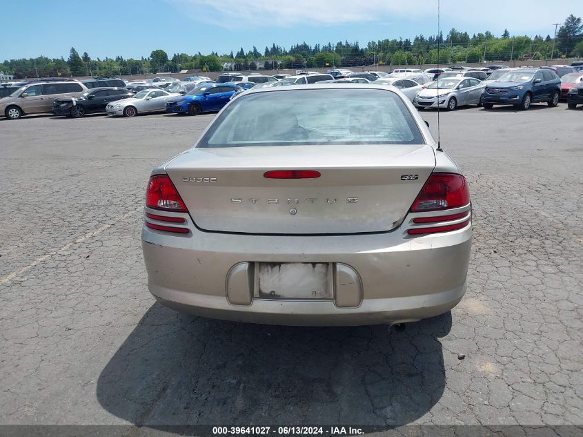 2003 Dodge Stratus Sxt VIN: 1B3EL46XX3N508476 Lot: 39641027