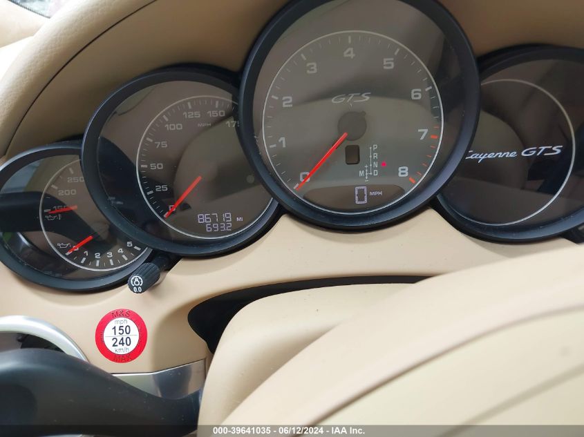 2013 Porsche Cayenne Gts VIN: WP1AD2A23DLA73130 Lot: 39641035