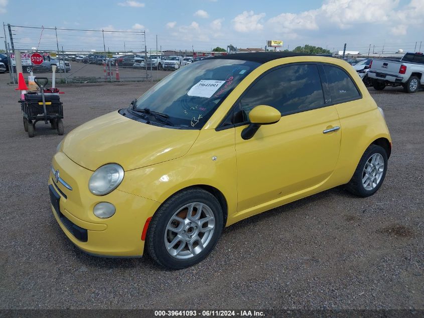 2012 Fiat 500C Pop VIN: 3C3CFFDR9CT120155 Lot: 39641093