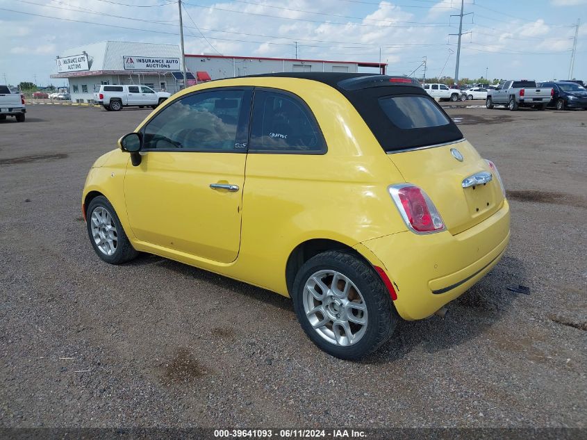 2012 Fiat 500C Pop VIN: 3C3CFFDR9CT120155 Lot: 39641093