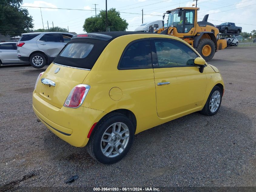 2012 Fiat 500C Pop VIN: 3C3CFFDR9CT120155 Lot: 39641093