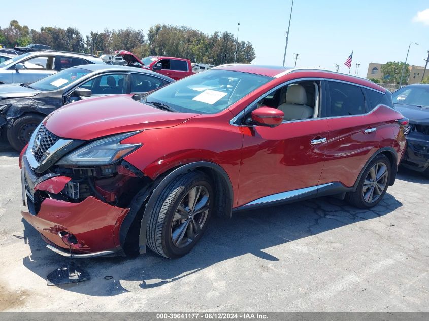 2019 Nissan Murano Platinum VIN: 5N1AZ2MJ0KN115997 Lot: 39641177