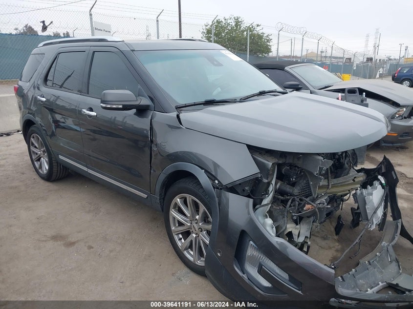 VIN 1FM5K7FH5HGC55716 2017 FORD EXPLORER LIMITED