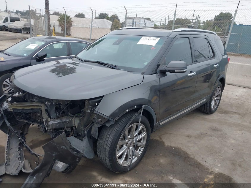 VIN 1FM5K7FH5HGC55716 2017 FORD EXPLORER LIMITED