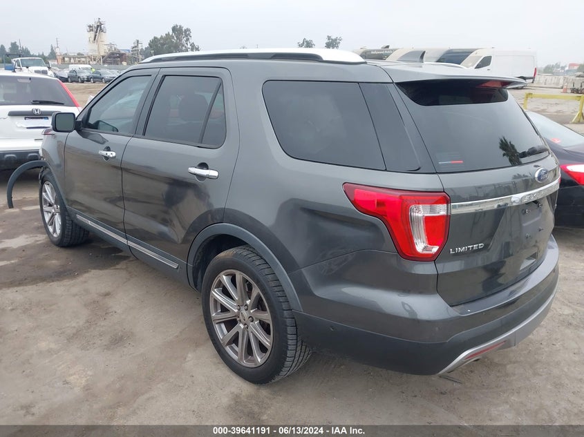 VIN 1FM5K7FH5HGC55716 2017 FORD EXPLORER LIMITED