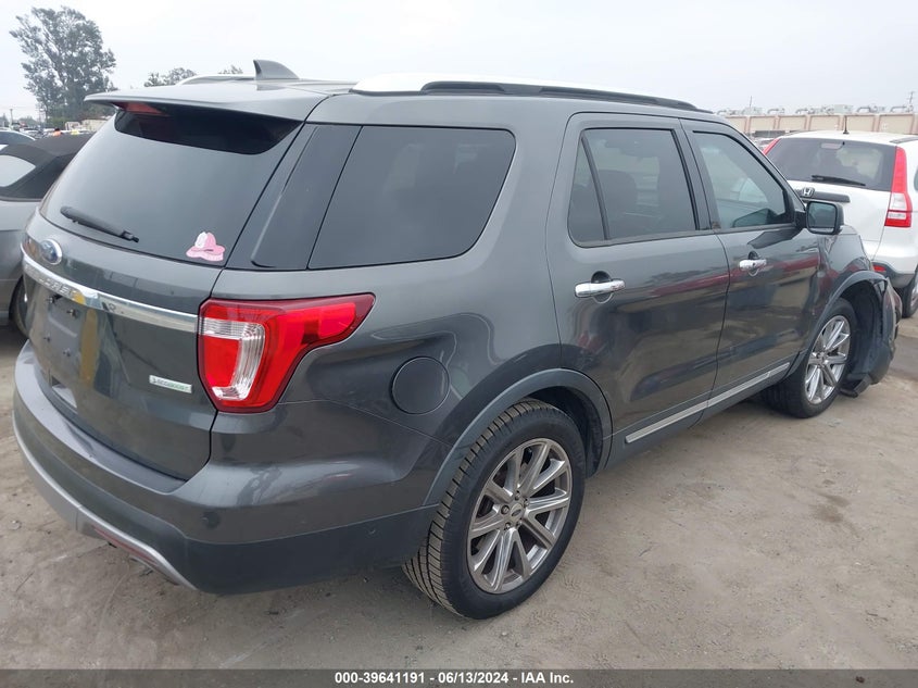 VIN 1FM5K7FH5HGC55716 2017 FORD EXPLORER LIMITED