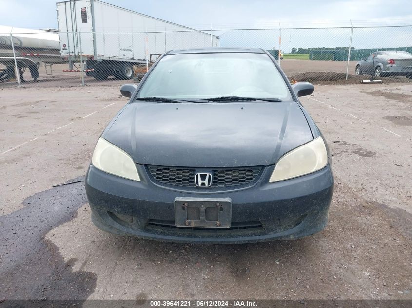 2005 Honda Civic Ex VIN: 1HGEM22965L040687 Lot: 39641221