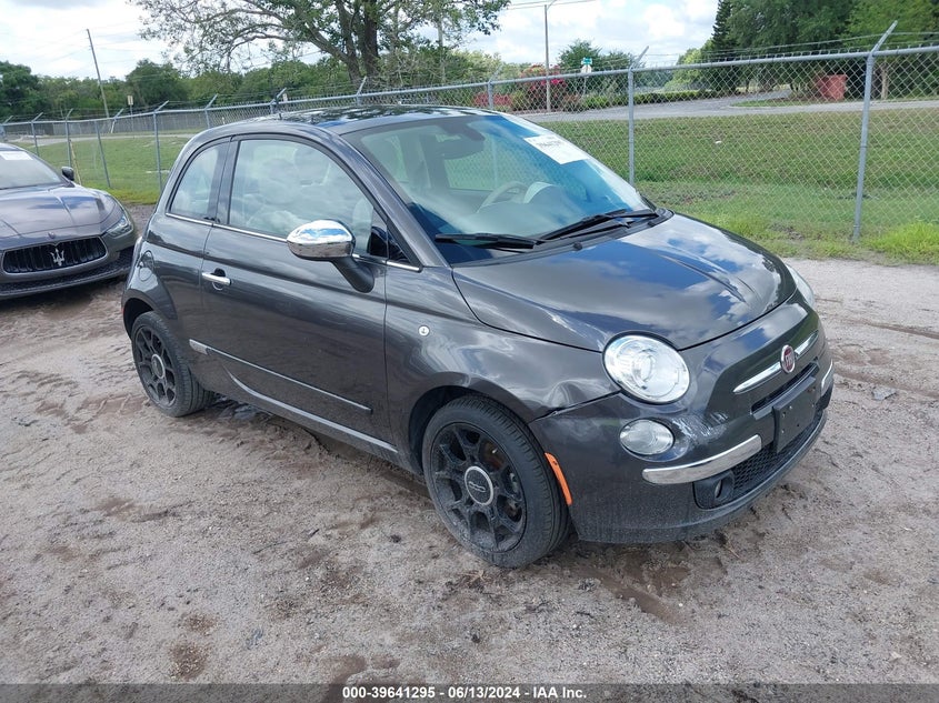 2017 Fiat 500 Lounge VIN: 3C3CFFCR7HT700576 Lot: 39641295