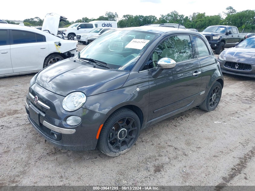 2017 Fiat 500 Lounge VIN: 3C3CFFCR7HT700576 Lot: 39641295