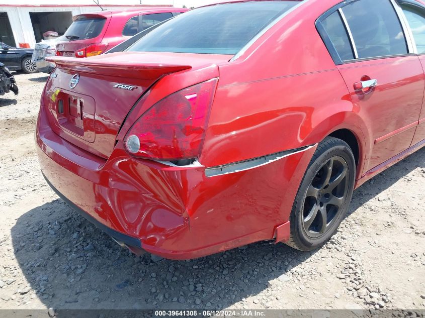 2008 Nissan Maxima 3.5 Se VIN: 1N4BA41E38C806390 Lot: 39641308