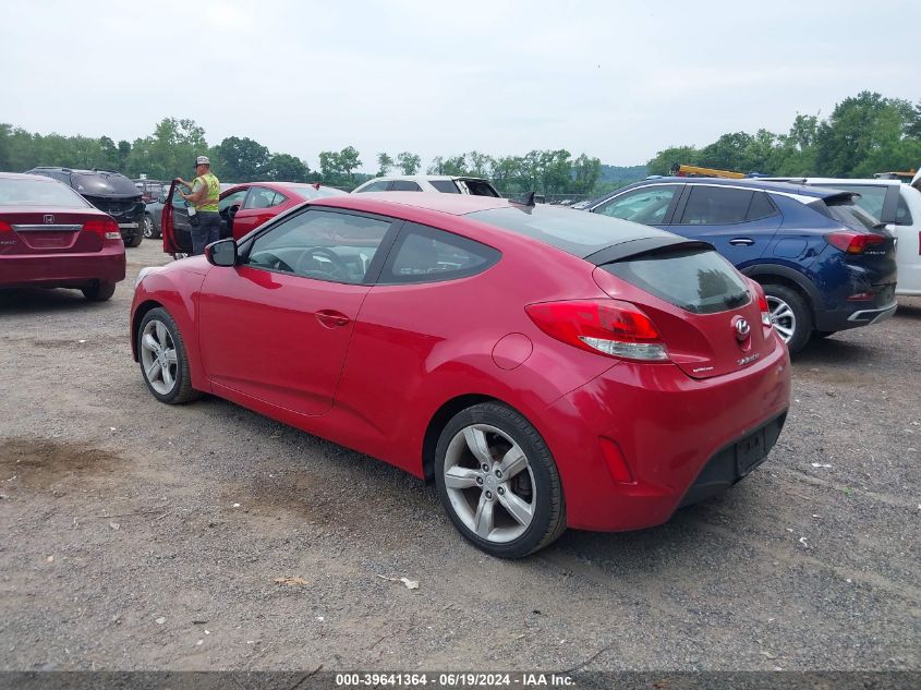 2014 HYUNDAI VELOSTER BASE W/BLACK - KMHTC6AD0EU183890