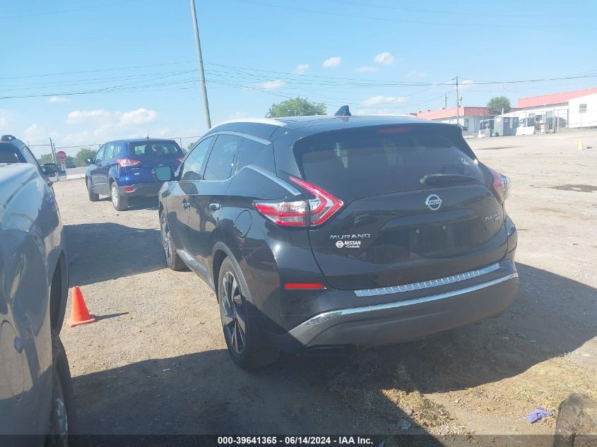 2017 Nissan Murano Platinum VIN: 5N1AZ2MH4HN191860 Lot: 39641365