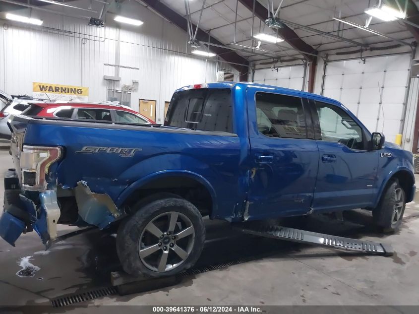 2017 Ford F-150 Lariat VIN: 1FTEW1EP2HKC95389 Lot: 39641376