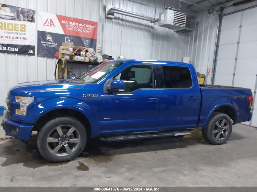 2017 Ford F-150 Lariat VIN: 1FTEW1EP2HKC95389 Lot: 39641376