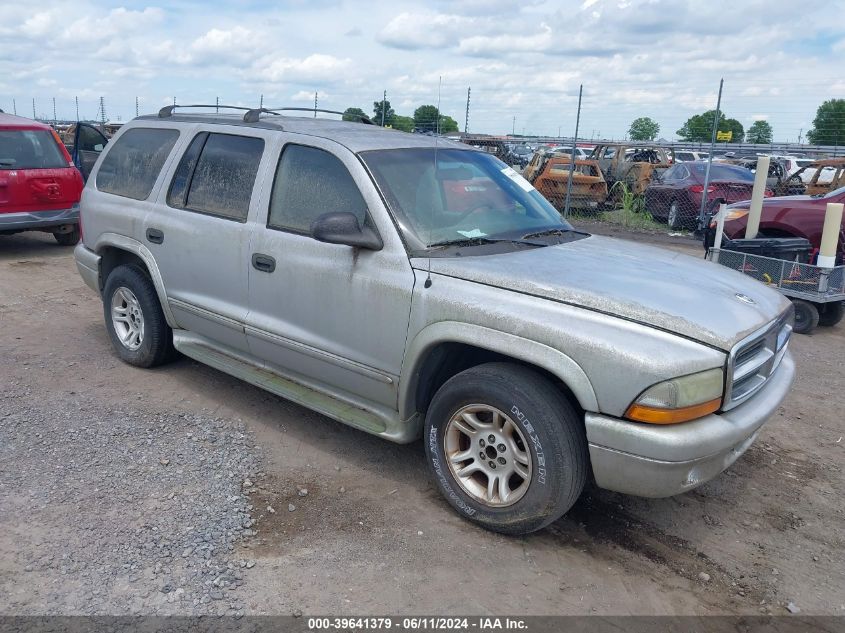 2003 Dodge Durango Slt VIN: 1D4HR48N63F562814 Lot: 39641379