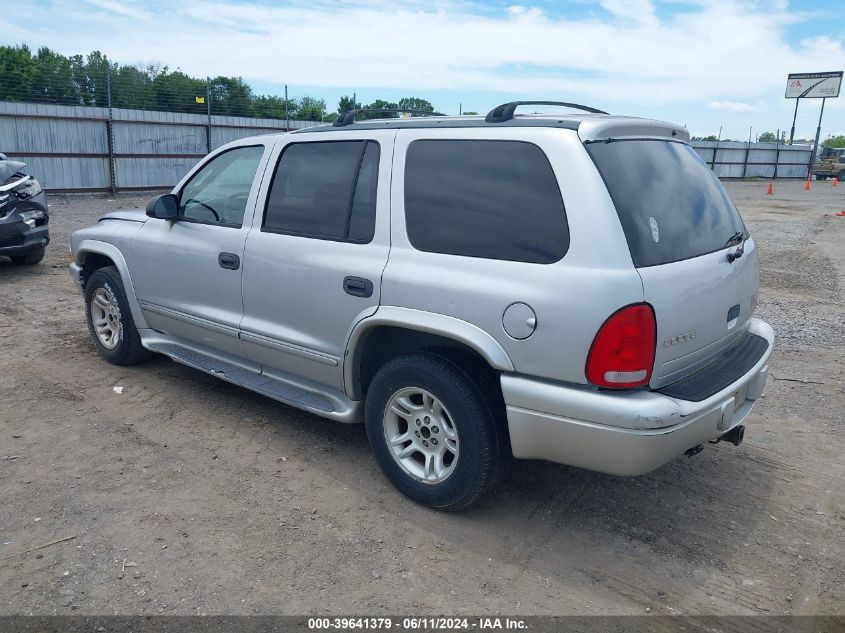 2003 Dodge Durango Slt VIN: 1D4HR48N63F562814 Lot: 39641379