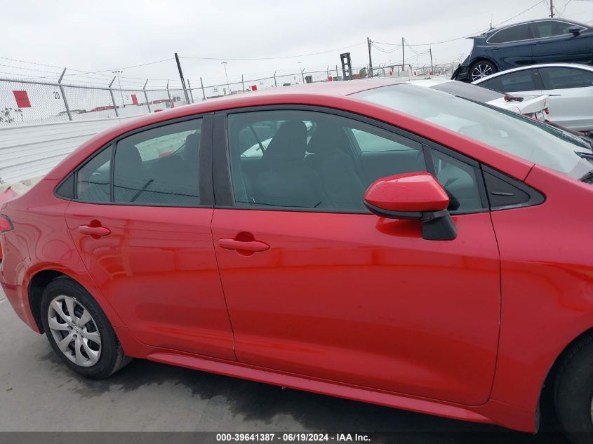 2021 Toyota Corolla Le VIN: 5YFEPMAE7MP214272 Lot: 39641387