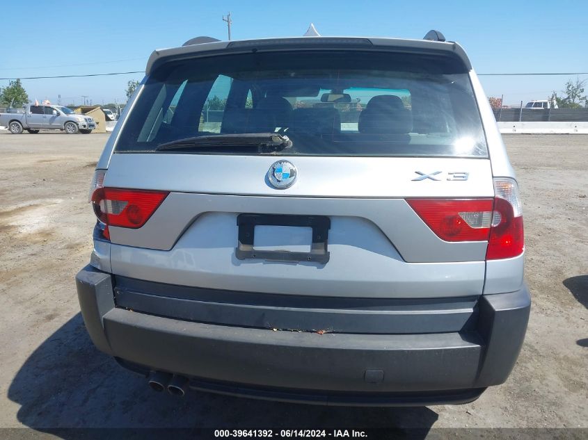 2005 BMW X3 3.0I VIN: WBXPA93445WD06465 Lot: 39641392