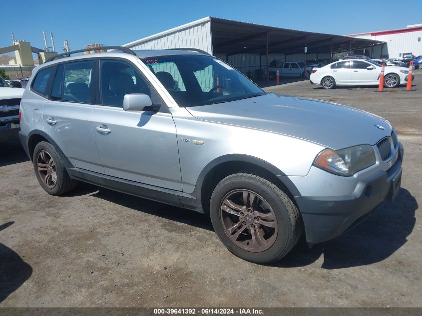 2005 BMW X3 3.0I VIN: WBXPA93445WD06465 Lot: 39641392