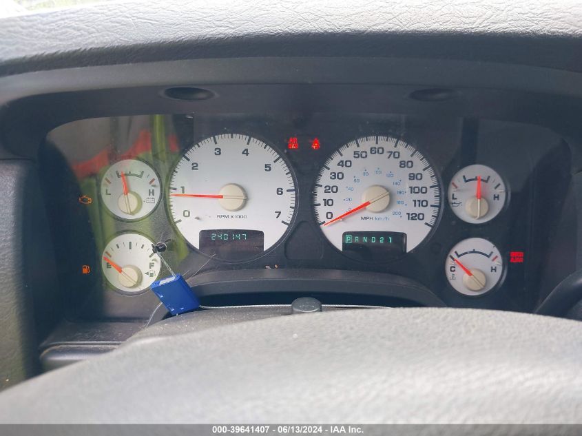 2005 Dodge Ram 1500 Slt/Laramie VIN: 1D7HA18D25J500343 Lot: 39641407