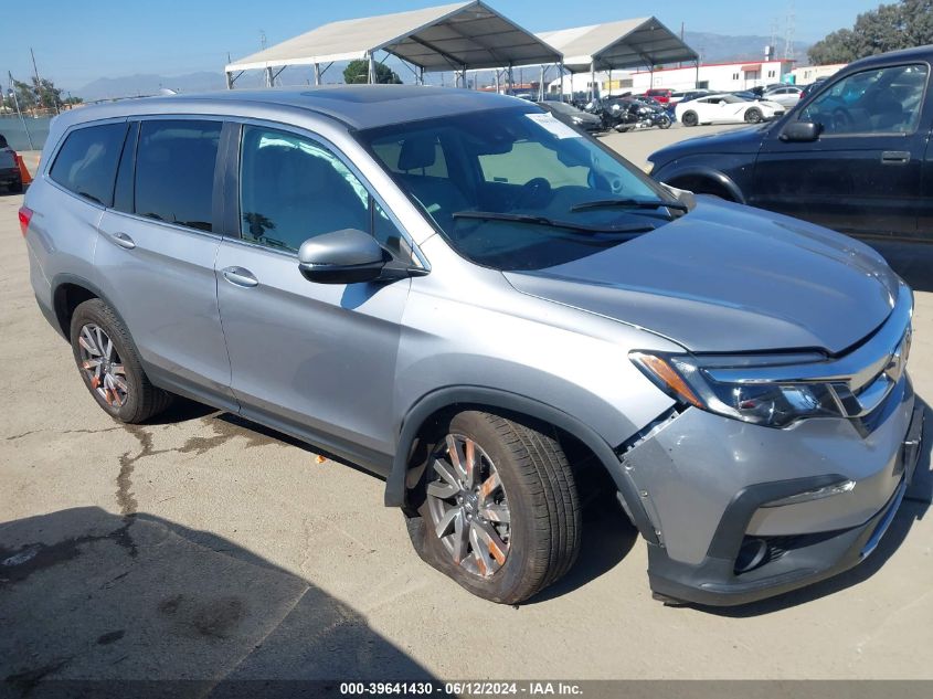 2020 Honda Pilot 2Wd Ex-L VIN: 5FNYF5H55LB007692 Lot: 39641430